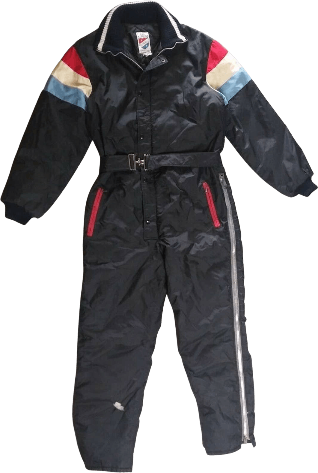 Vintage 60’s Black Full Body Insulated Snow Racing Suit by Le Mans ...
