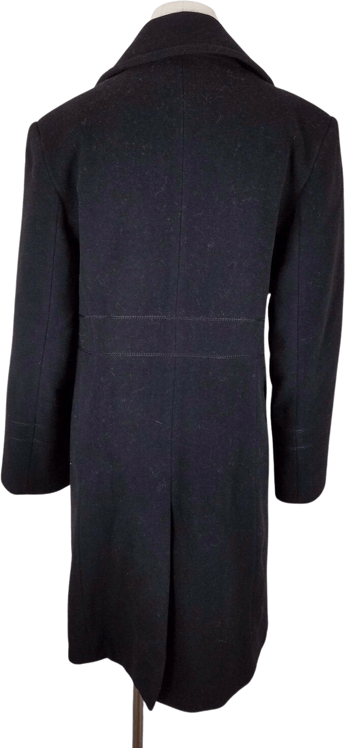 Vintage 90’s Black Wool and Cashmere Button Up Coat by JG Hook | Shop ...