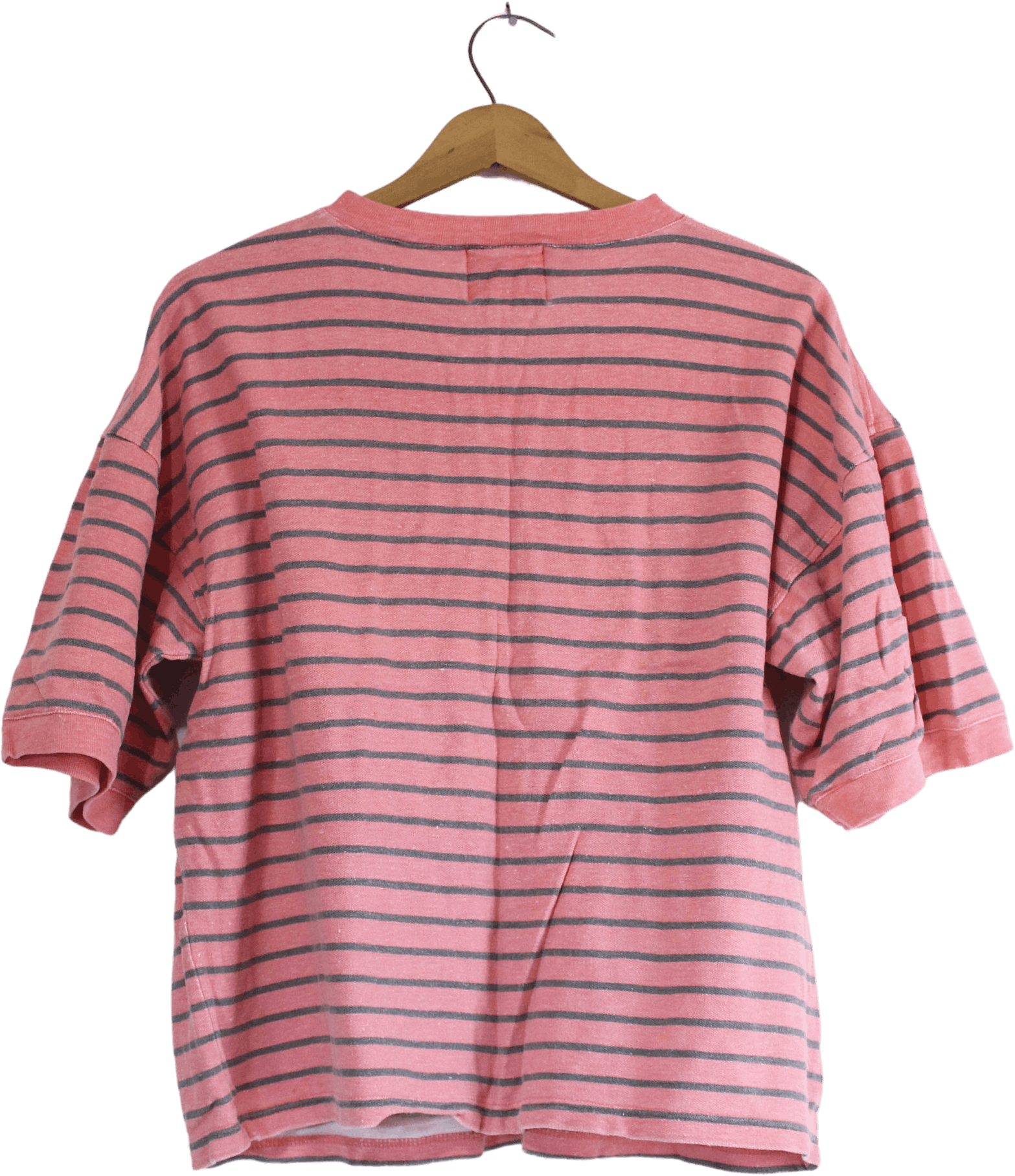 Vintage Coral and Gray Striped Crop Top by Bugle Boy | Shop THRILLING