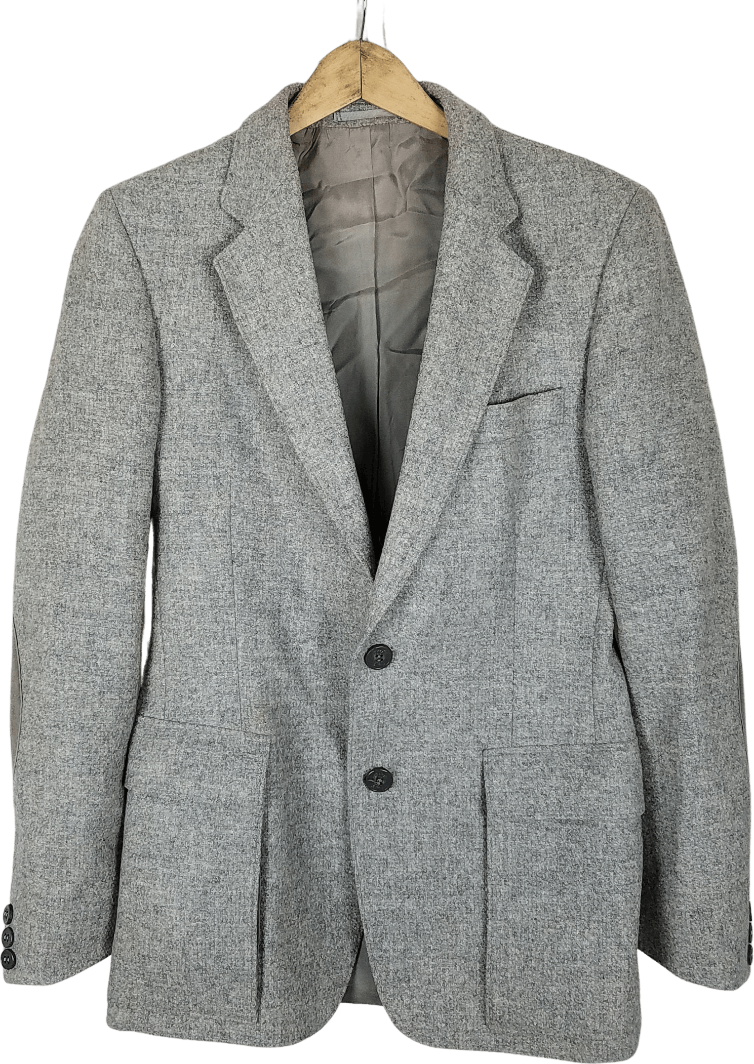 Vintage Gray Wool Tweed Blazer by Members Only by Europe Craft | Shop ...