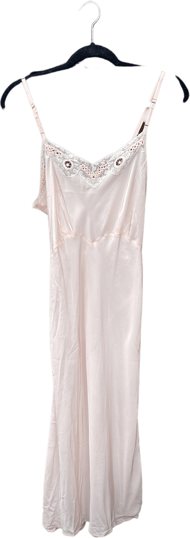 Vintage Pale Pink Slip Dress with Embroidered Detail Shop THRILLING