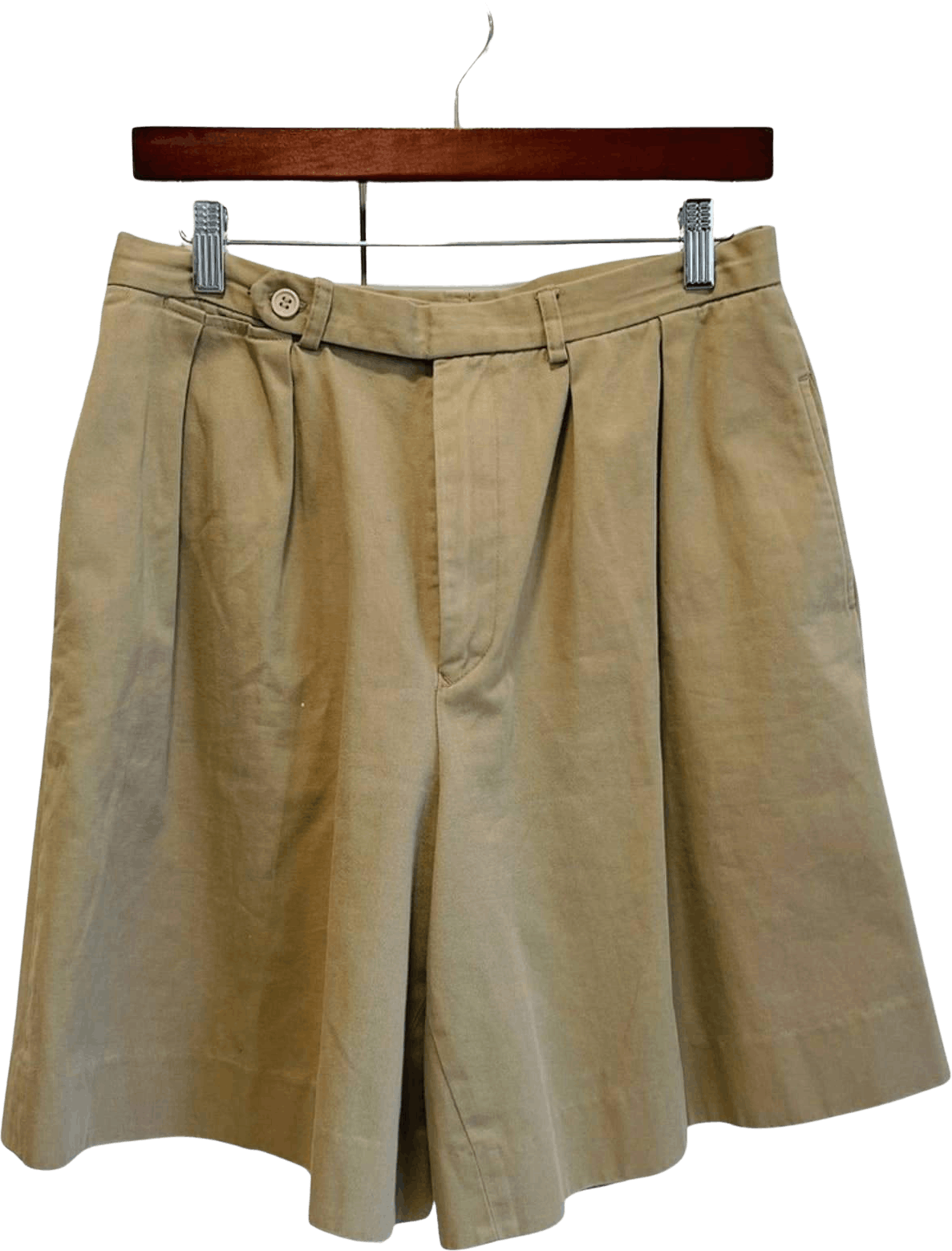 Vintage 90’s Khaki Pleated Chino Shorts by Ralph Lauren | Shop THRILLING