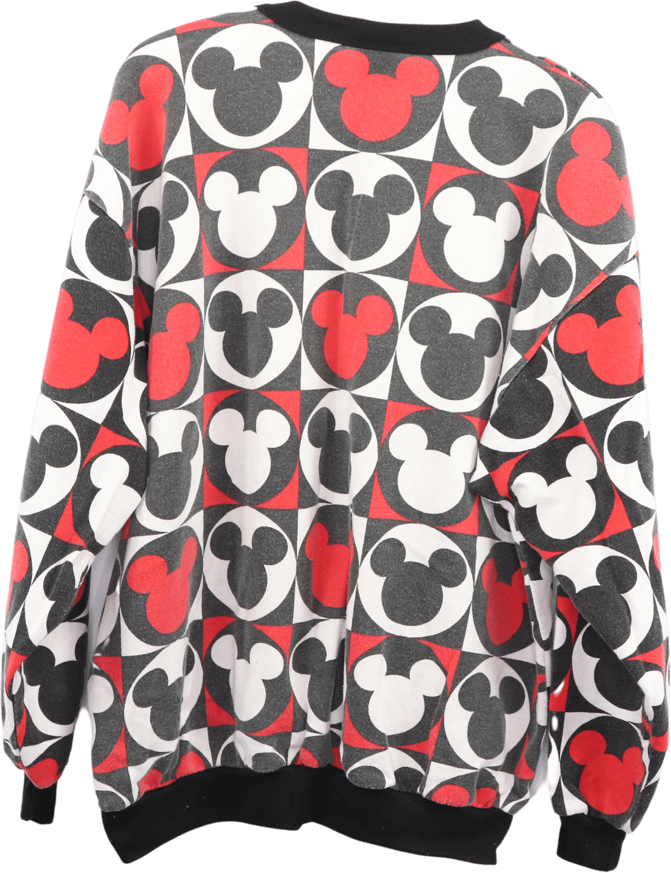 Vintage 80's/90's Black Red and White Mickey Mouse Graphic Men's ...