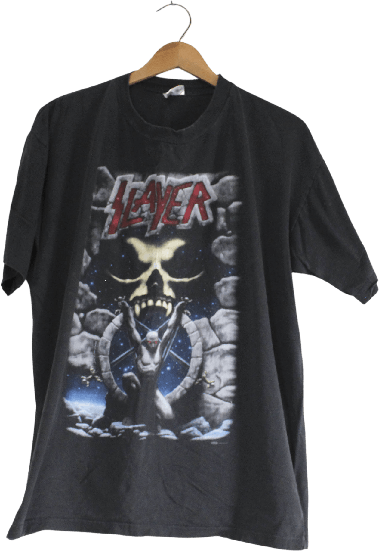 Vintage Black Slayer Live Intrusion Graphic T-Shirt by Winterland ...