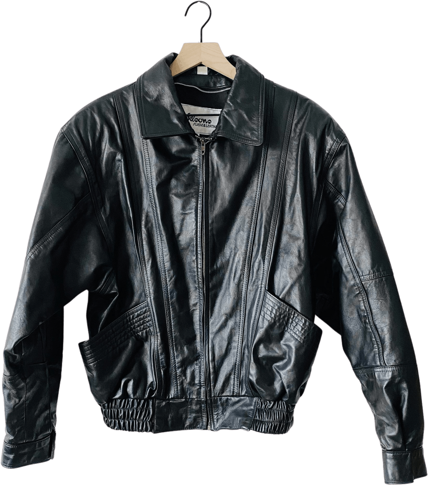 Vintage 80’s Black Leather Jacket by Wilson | Shop THRILLING