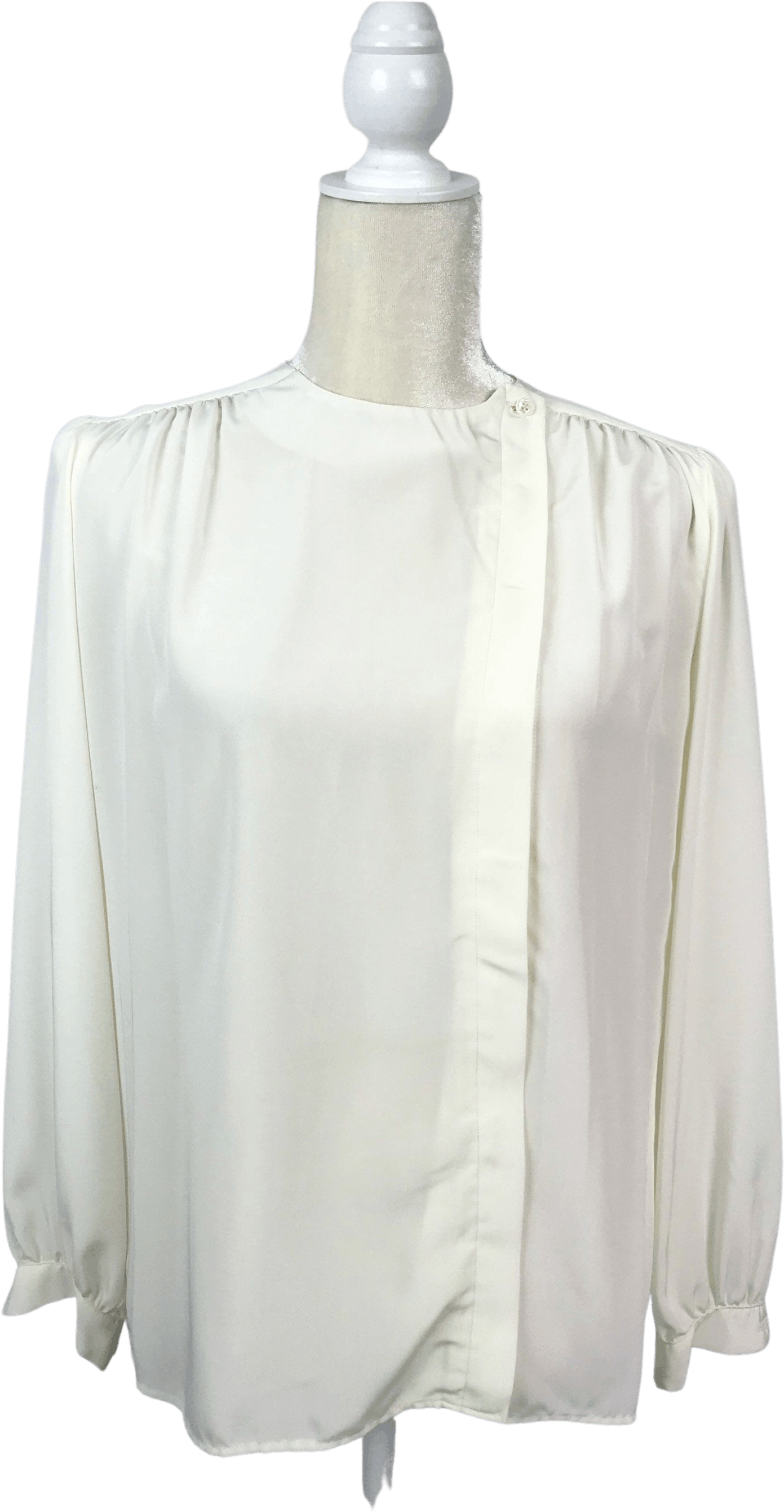 Vintage Long Sleeve Ivory Blouse | Shop THRILLING