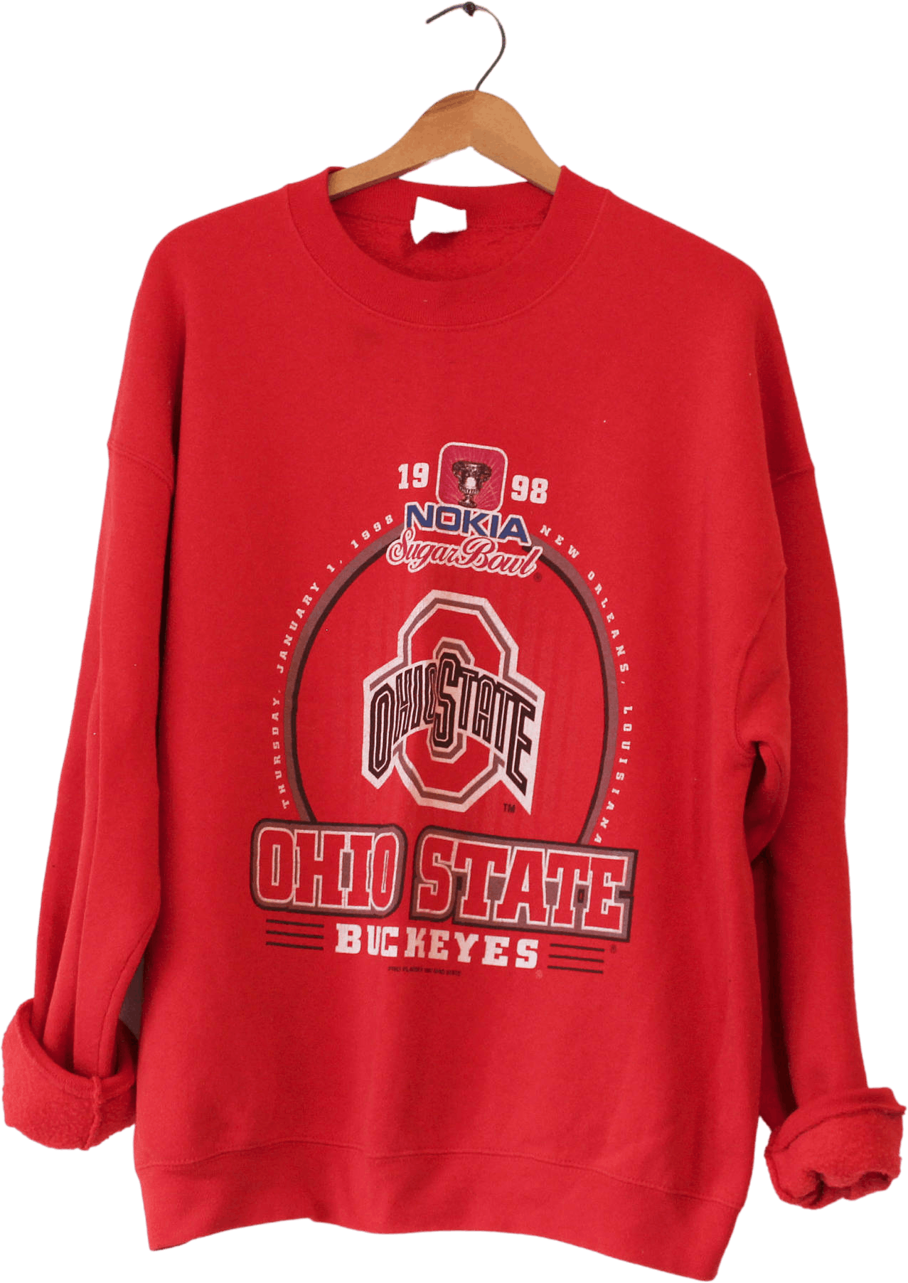 Vintage 90's Red Ohio State University Sweatshirt by Artex | Shop THRILLING