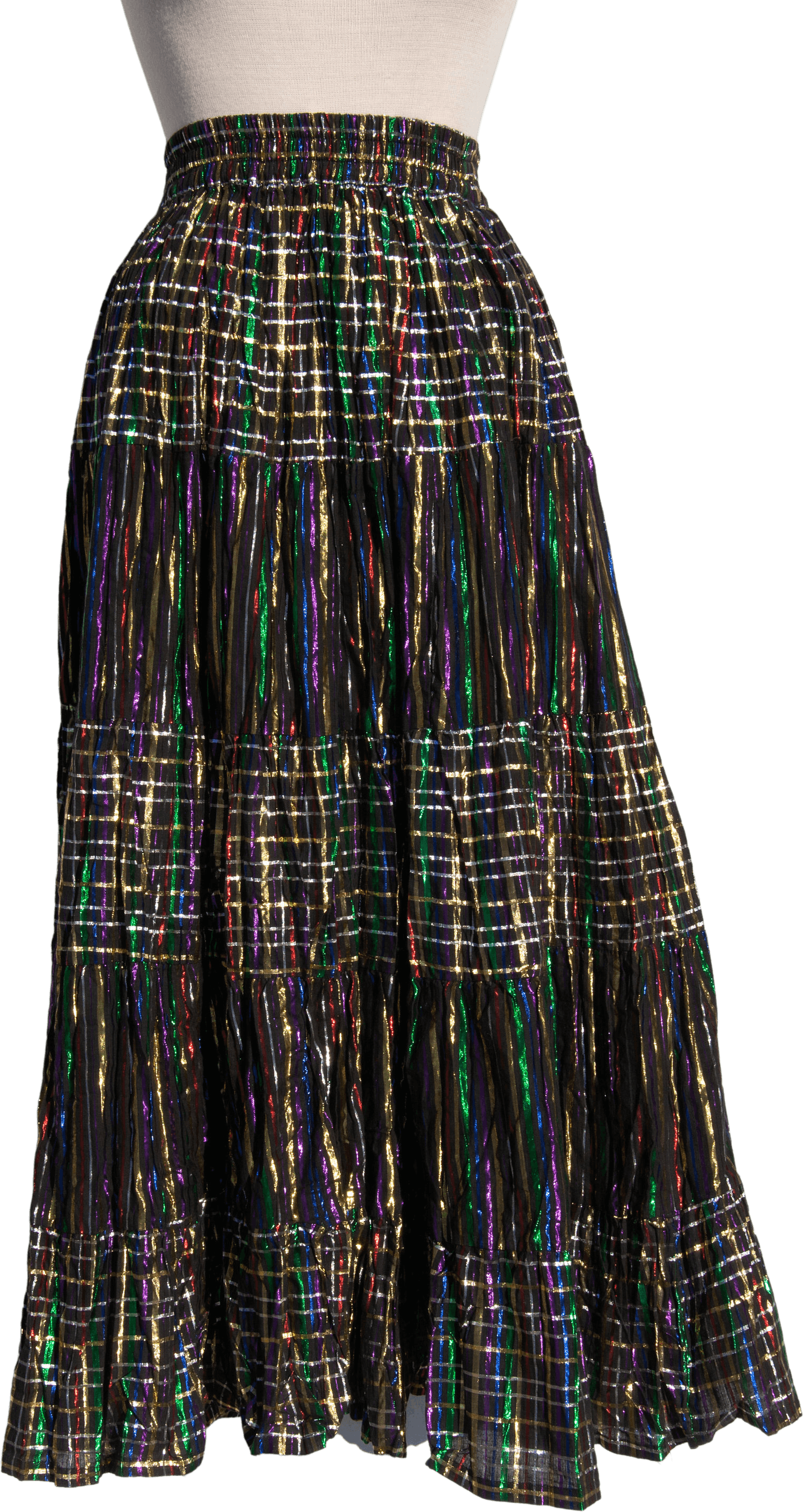 Vintage Midnight Sparkle Stripe Skirt main image 1