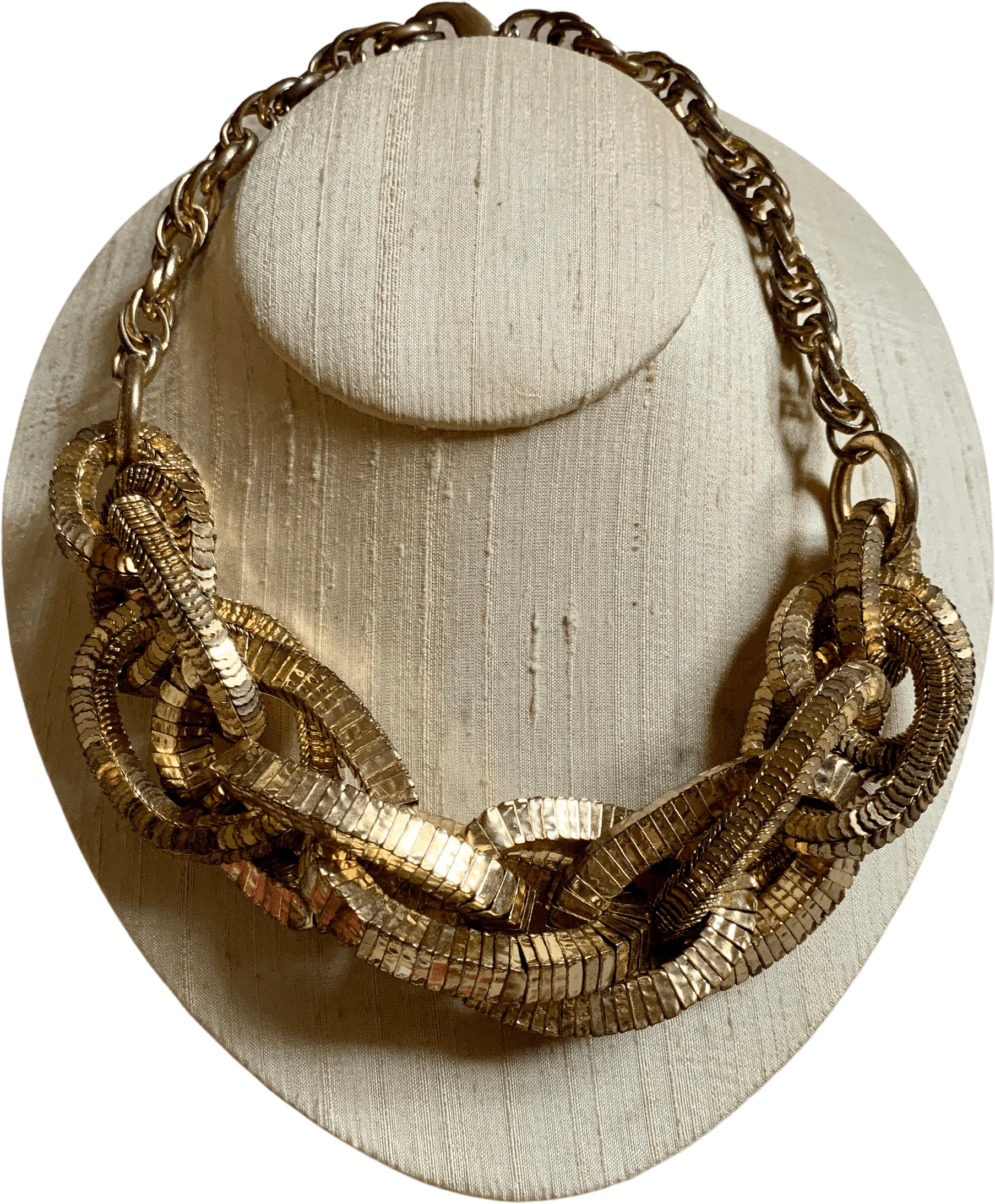 Vintage Giant Chunky Chain Gold Necklace | Shop THRILLING