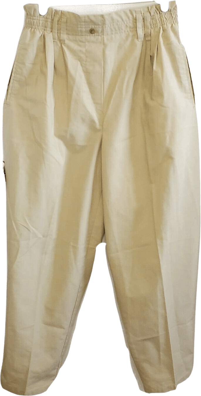 Vintage Beige High Waisted Paper Bag Pants by Separate Issue | Shop ...