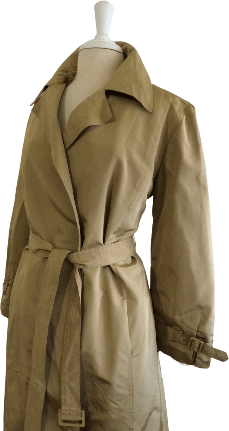Vintage 60's Feather Lined Trench Coat by Andre Laug | Shop THRILLING