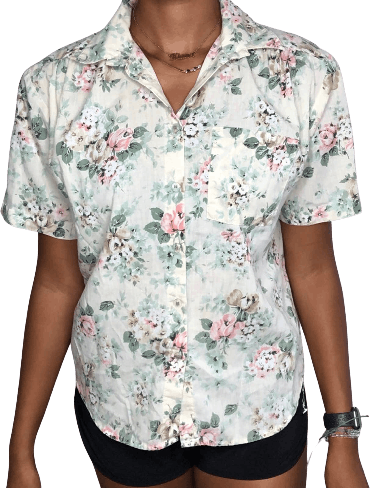 Vintage 70’s Floral Button Down Shirt by Tapestry | Shop THRILLING