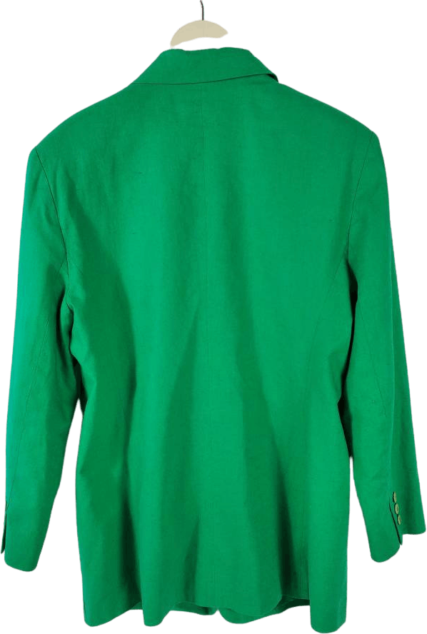 Vintage 90’s Emerald Green Linen Blazer by Prophecy | Shop THRILLING