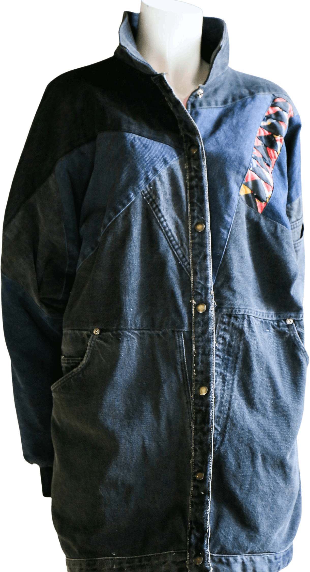 Vintage Reversible Deconstructed Denim Jacket Shop THRILLING
