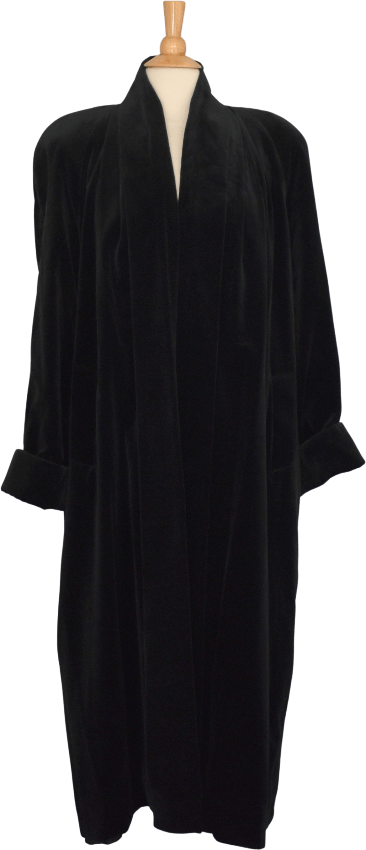 Vintage 80’s Black Velvet Coat by JS Collections | Shop THRILLING