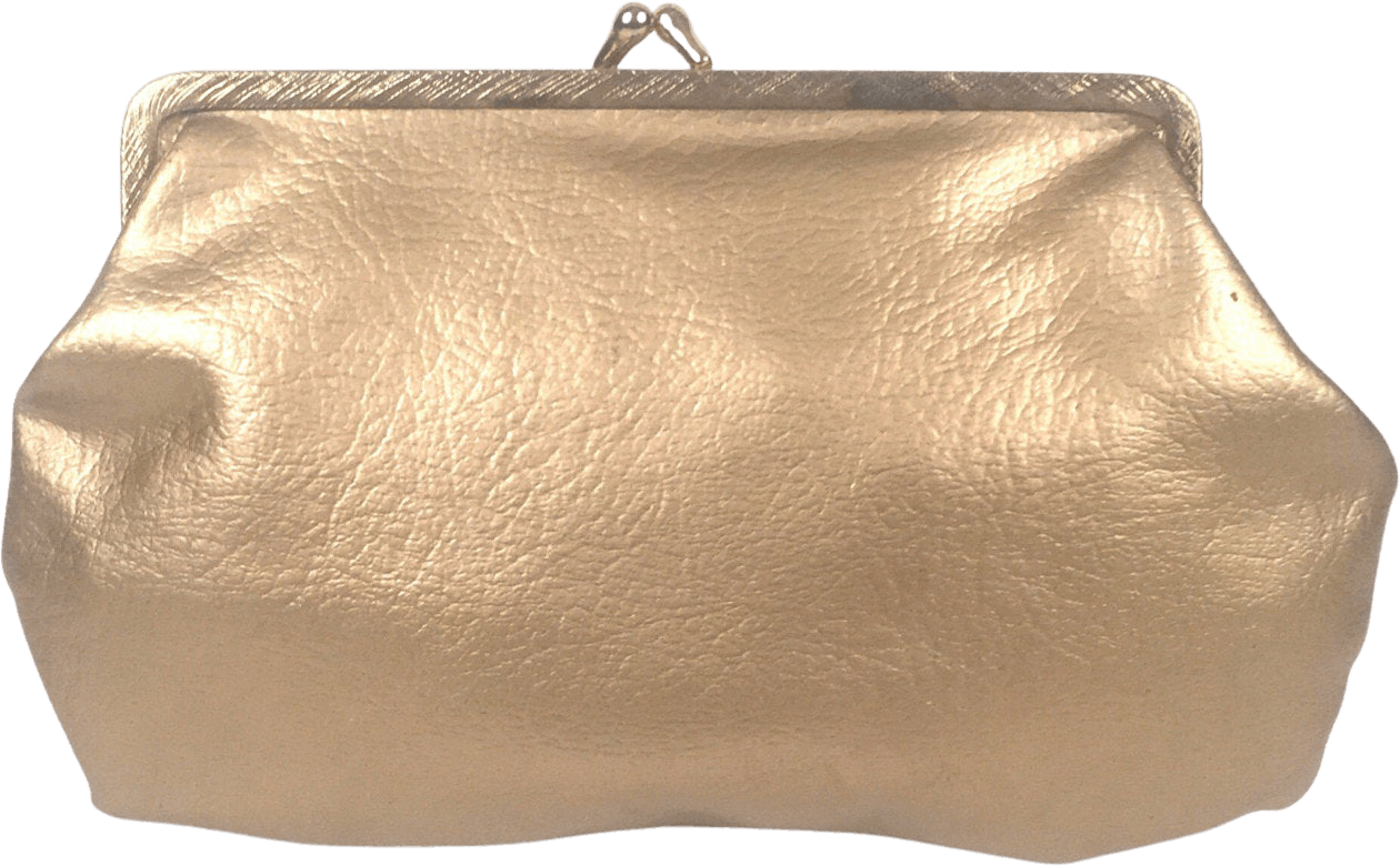 Vintage 60’s Gold Faux Leather Change Purse | Shop THRILLING