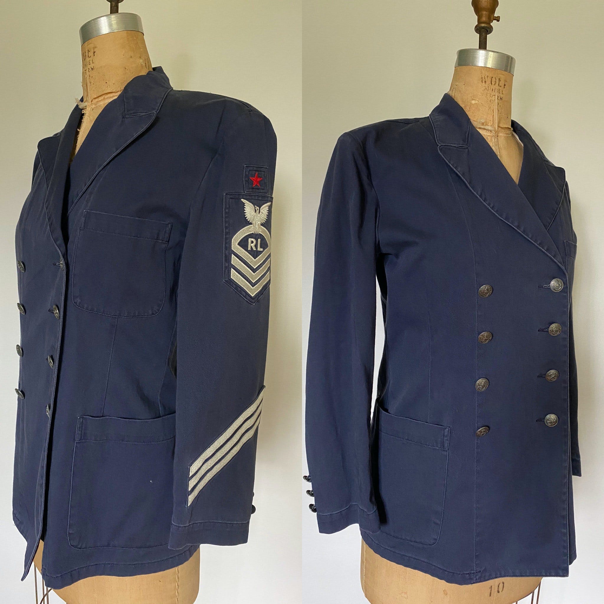 Vintage 80's Military Style Blazer by Ralph Lauren | Shop THRILLING