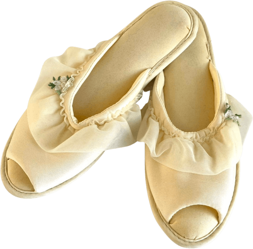 Vintage 50's Open Toe House Slippers | Shop THRILLING