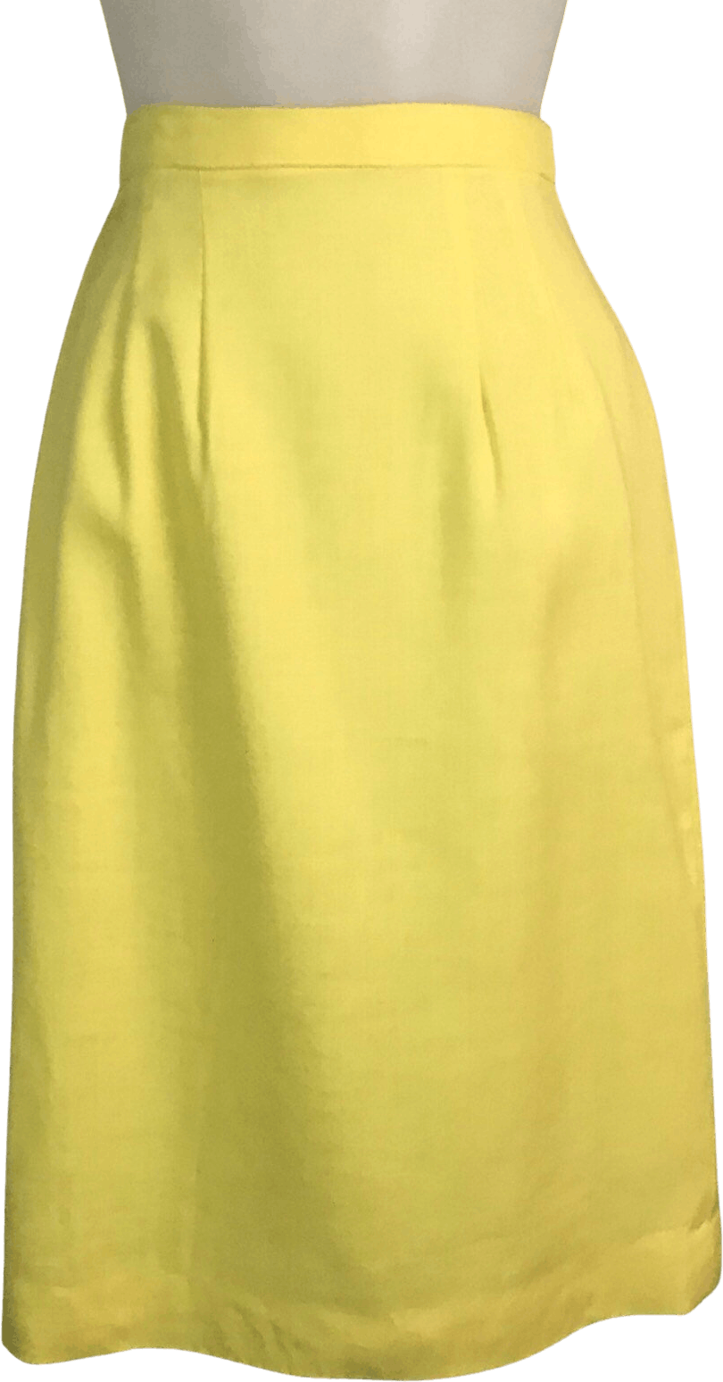 Vintage 60’s Yellow High Waist Pencil Skirt | Shop THRILLING