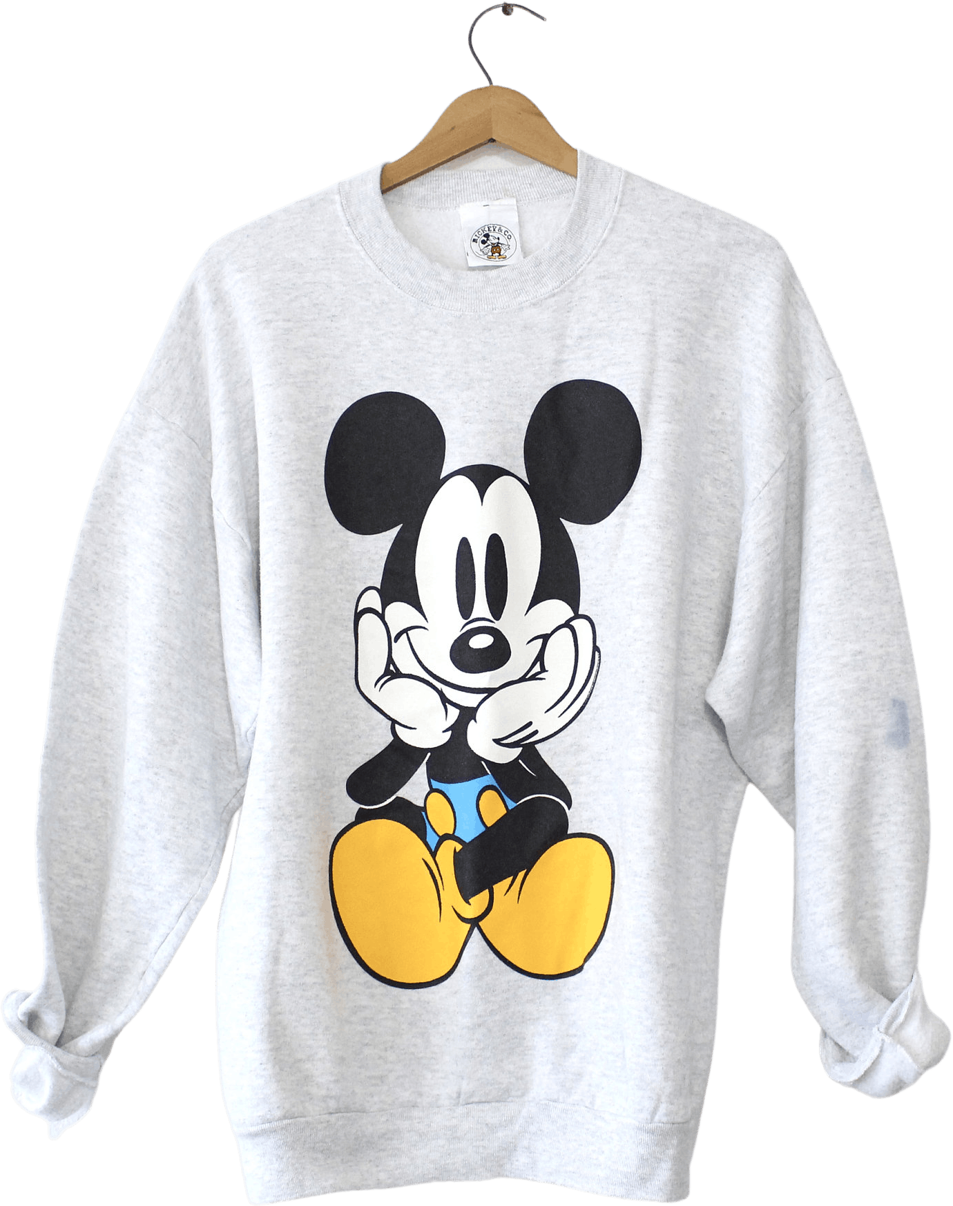 Vintage Gray Walt Disney Mickey Mouse Sweatshirt by Mickey&Co | Shop ...