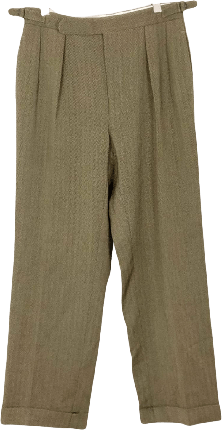 Vintage 80's Tan Tweed Herringbone Wool Pants by Polo Ralph Lauren ...
