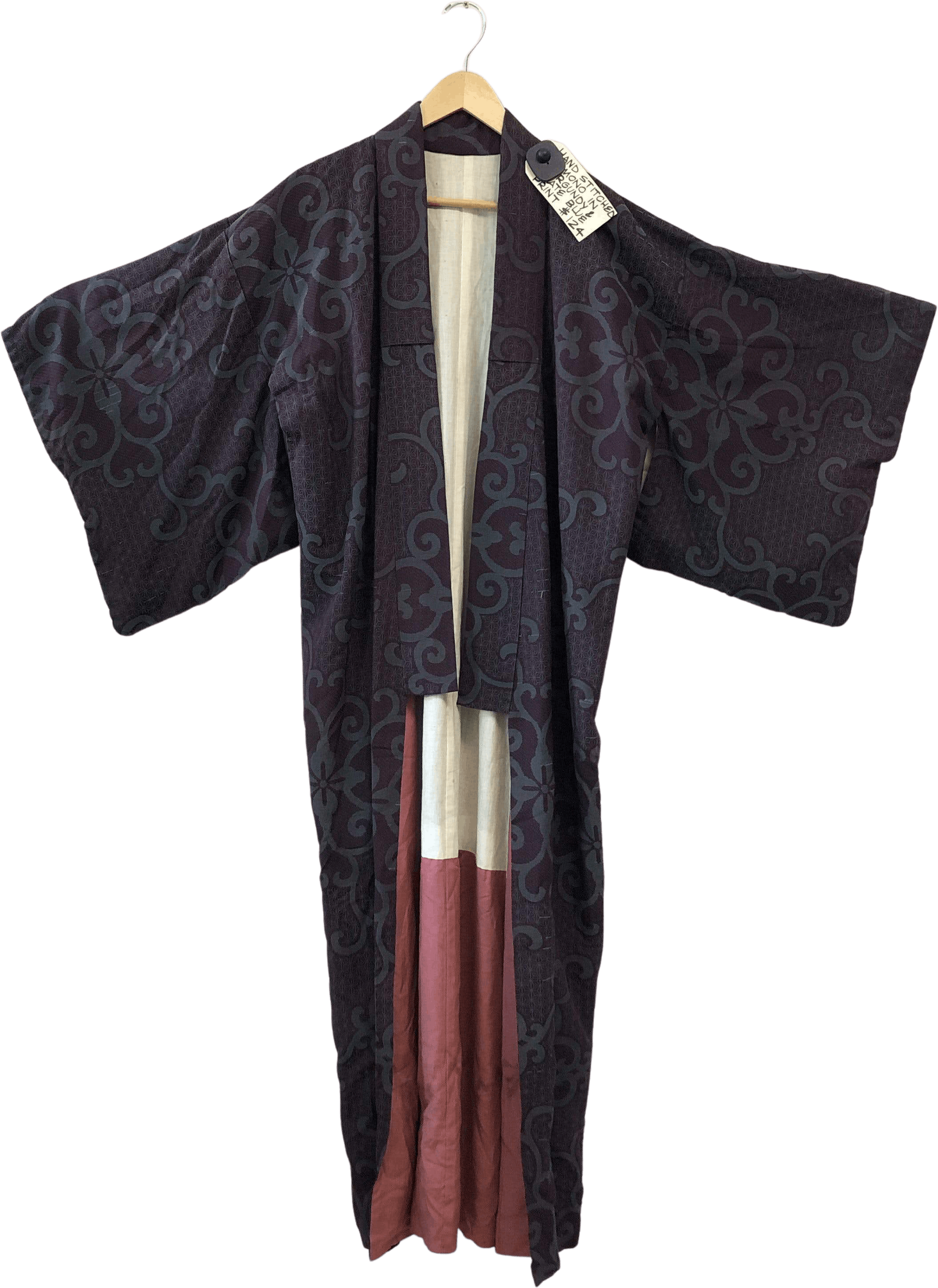 Vintage Blue and Purple Hand Stitched Kimono | Shop THRILLING