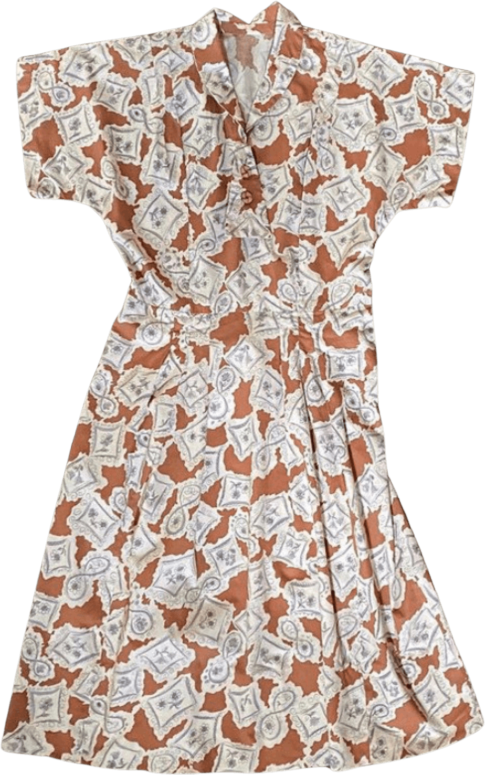 Vintage 50’s Novelty Print Cotton Day Dress | Shop THRILLING