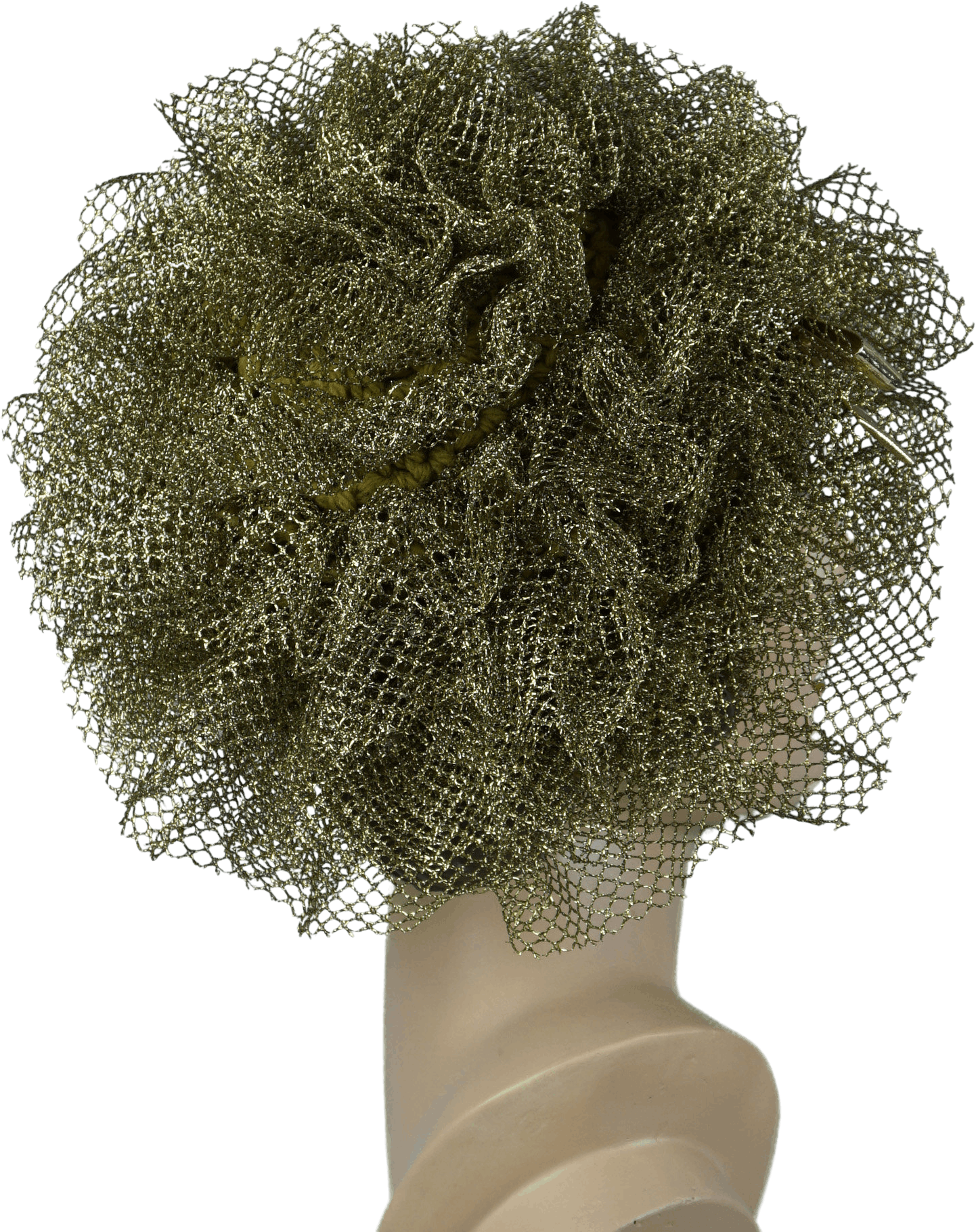 Vintage 80’s Gold Knit Ruffle Hat by Norman Durand Original | Shop ...