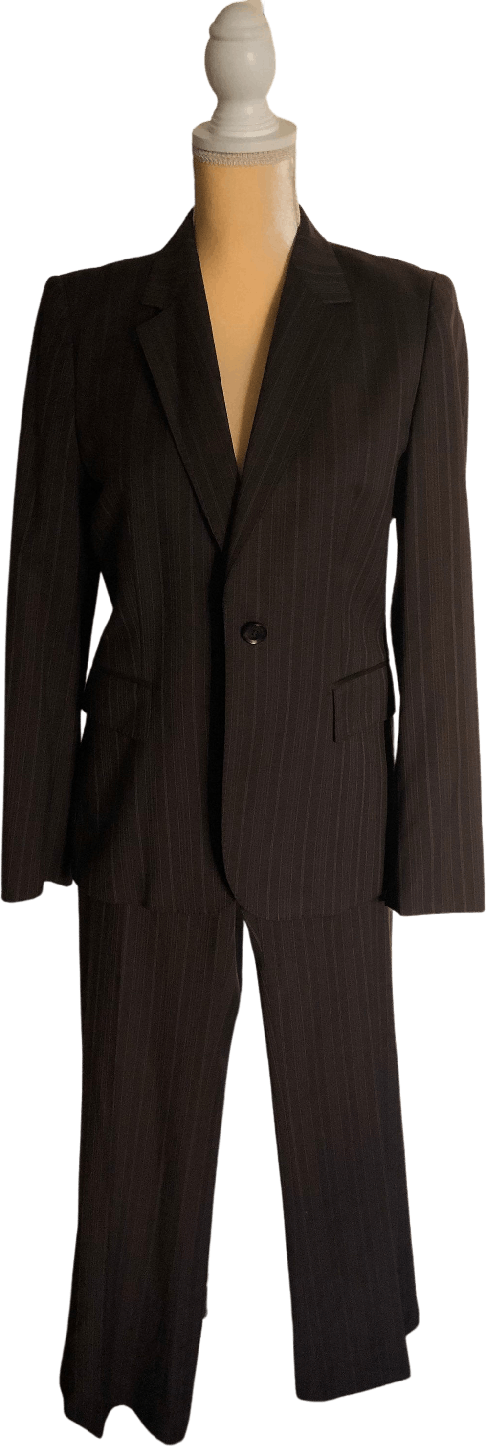 Vintage 90s Brown Wool Striped Suit By Gucci | Shop THRILLING