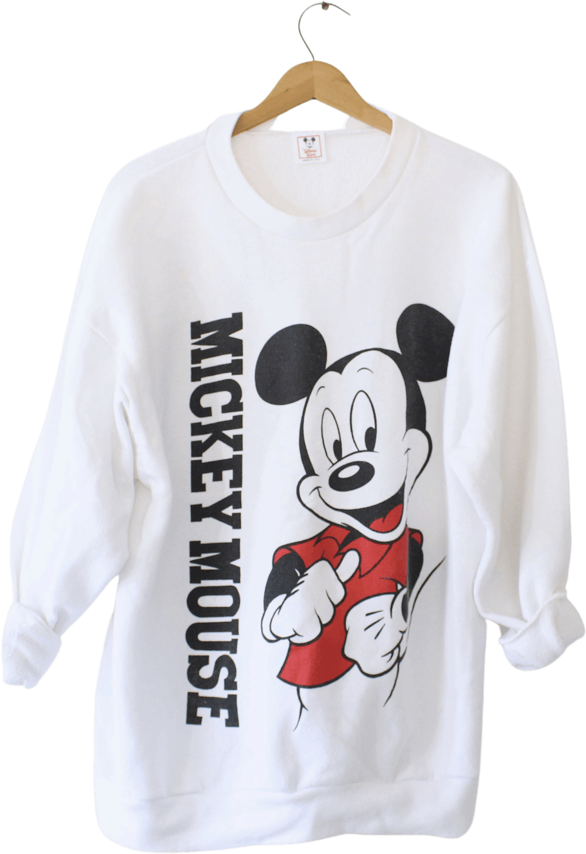 Vintage White Crewneck Mickey Mouse Sweatshirt by Disney Wear | Shop ...