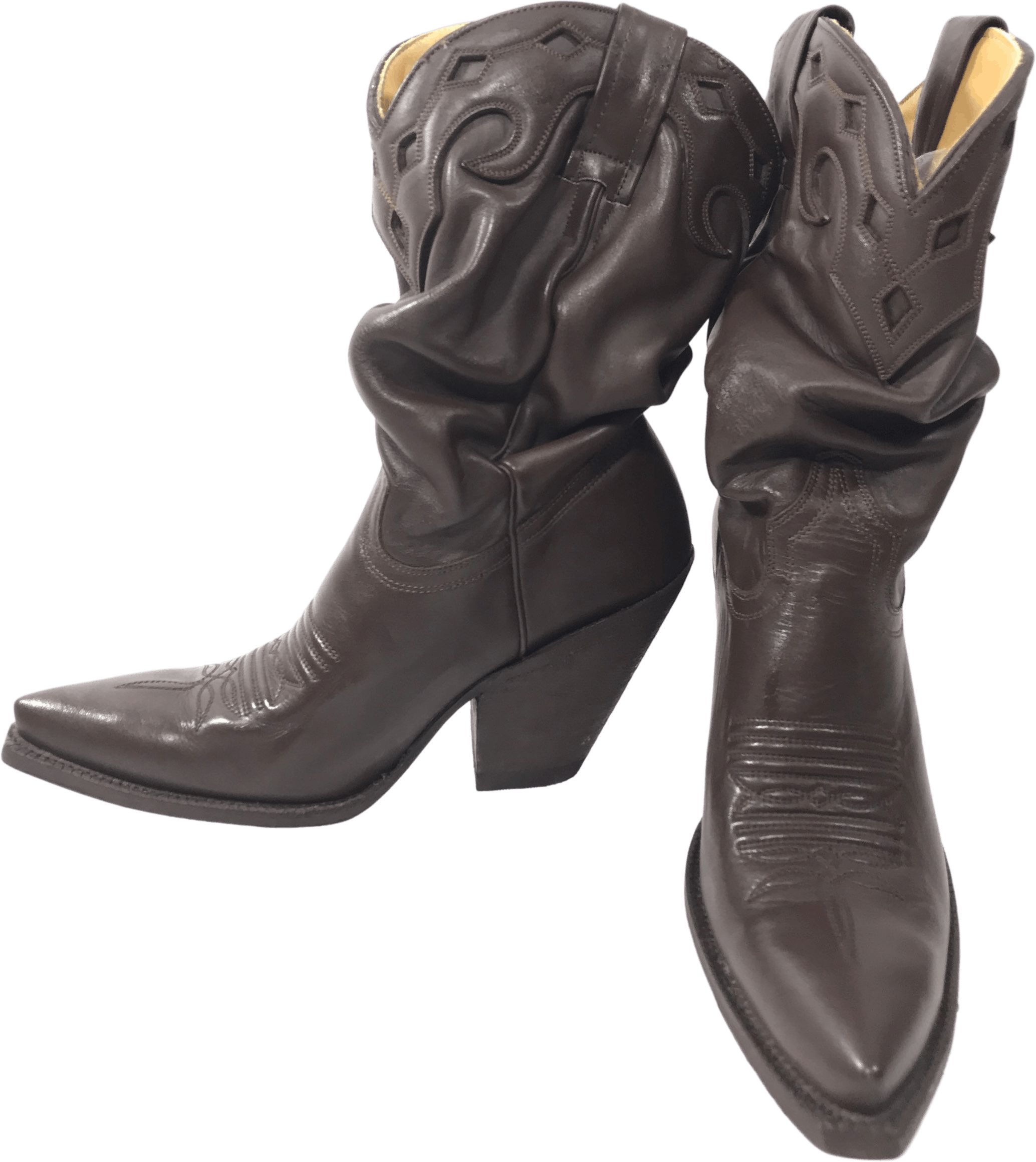 vintage-slouchy-brown-leather-cowboy-boots-by-jean-paul-gaultier-shop