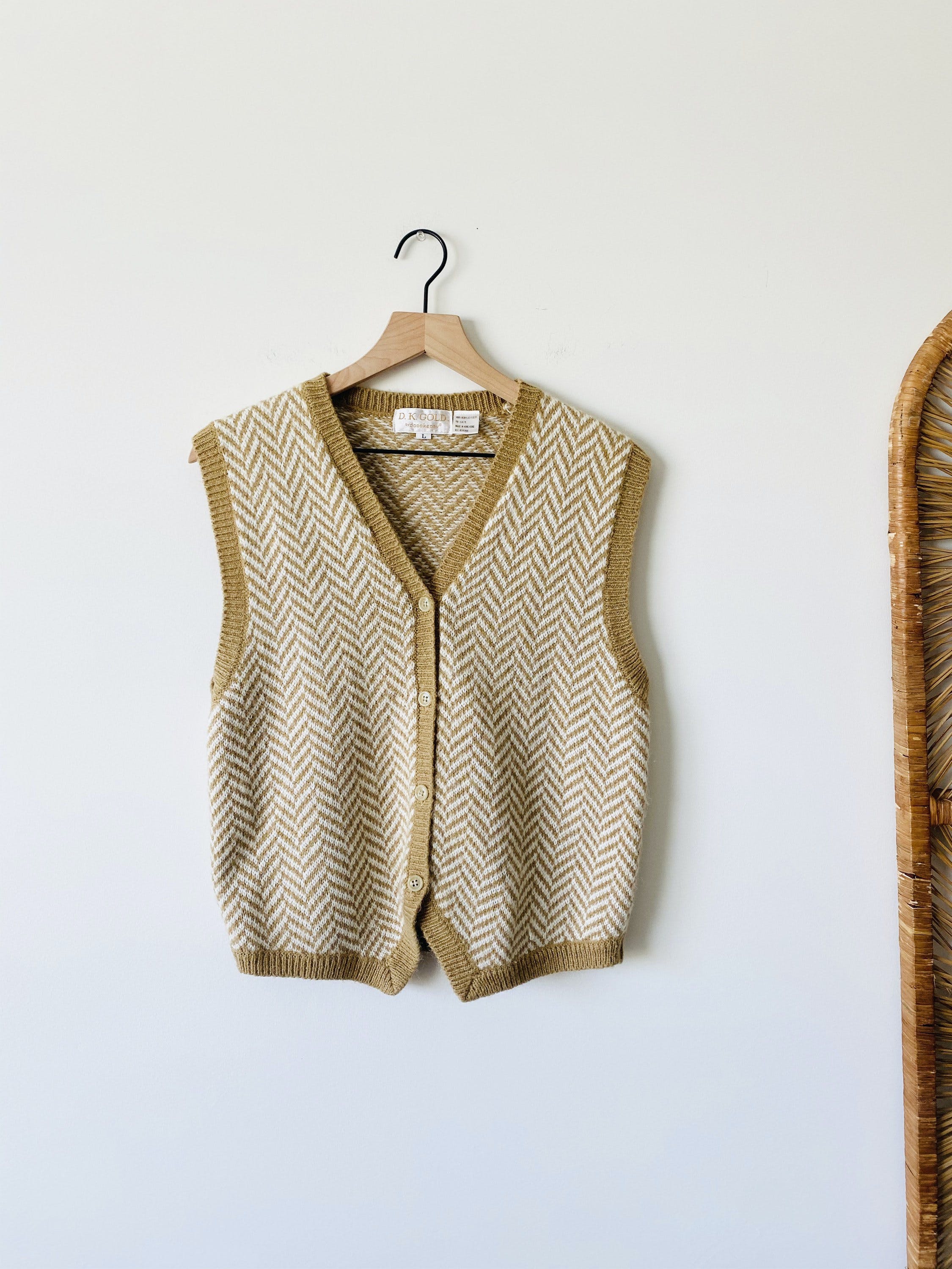 NEW! 90s Vintage Chevron Knit Vest | Shop THRILLING