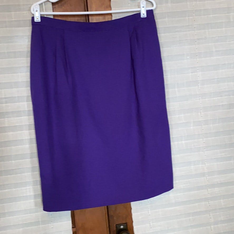 Vintage 80’s Purple Single Button Blazer and Pencil Skirt Suit | Shop ...