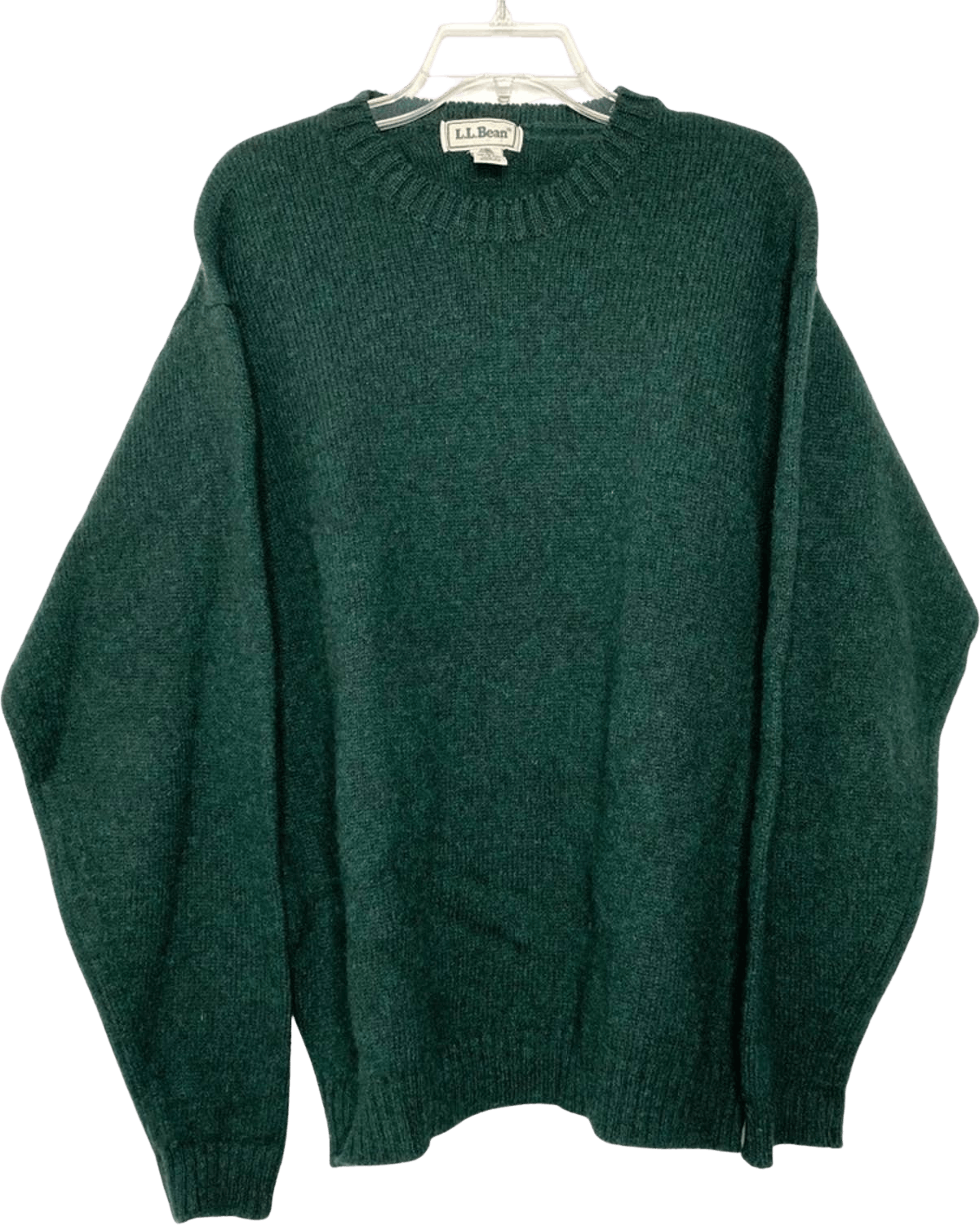 Vintage Green Wool Crew Neck Sweater by L. L. Bean | Shop THRILLING