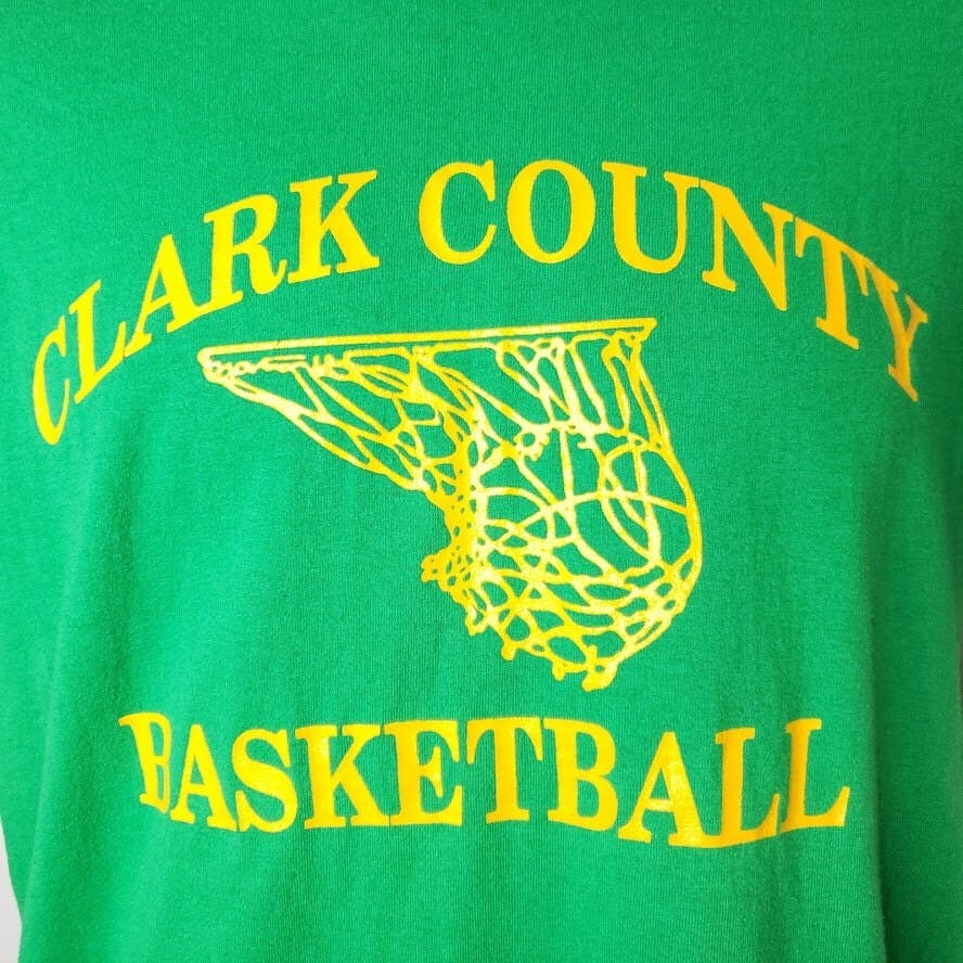 Vintage 80’s Clark County Basketball T-Shirt | Shop THRILLING