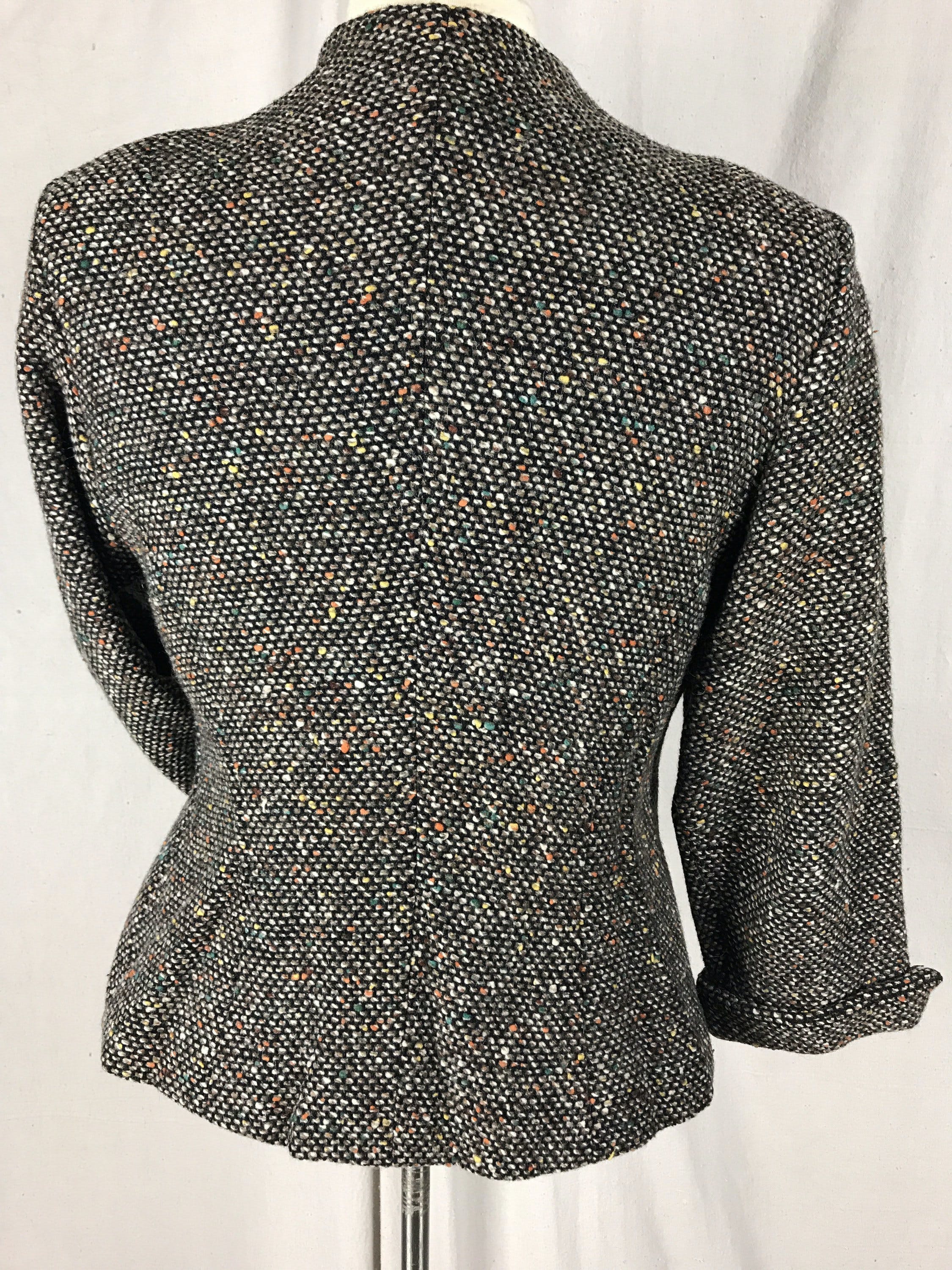 Vintage 50’s Multicolor Wool Tweed Jacket | Shop THRILLING