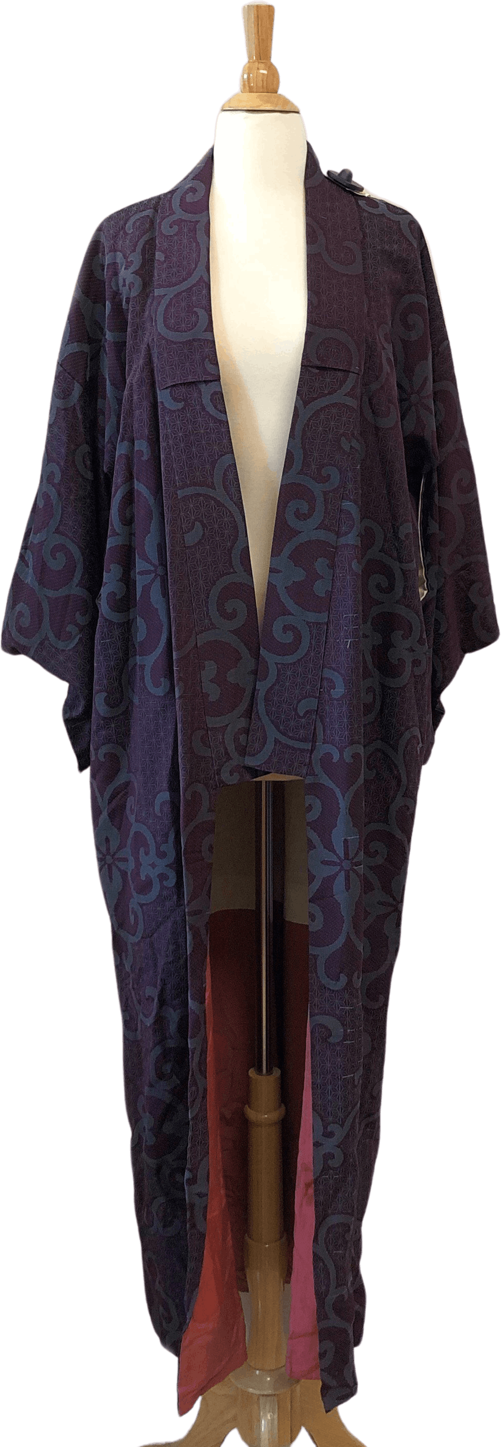 Vintage Blue and Purple Hand Stitched Kimono | Shop THRILLING