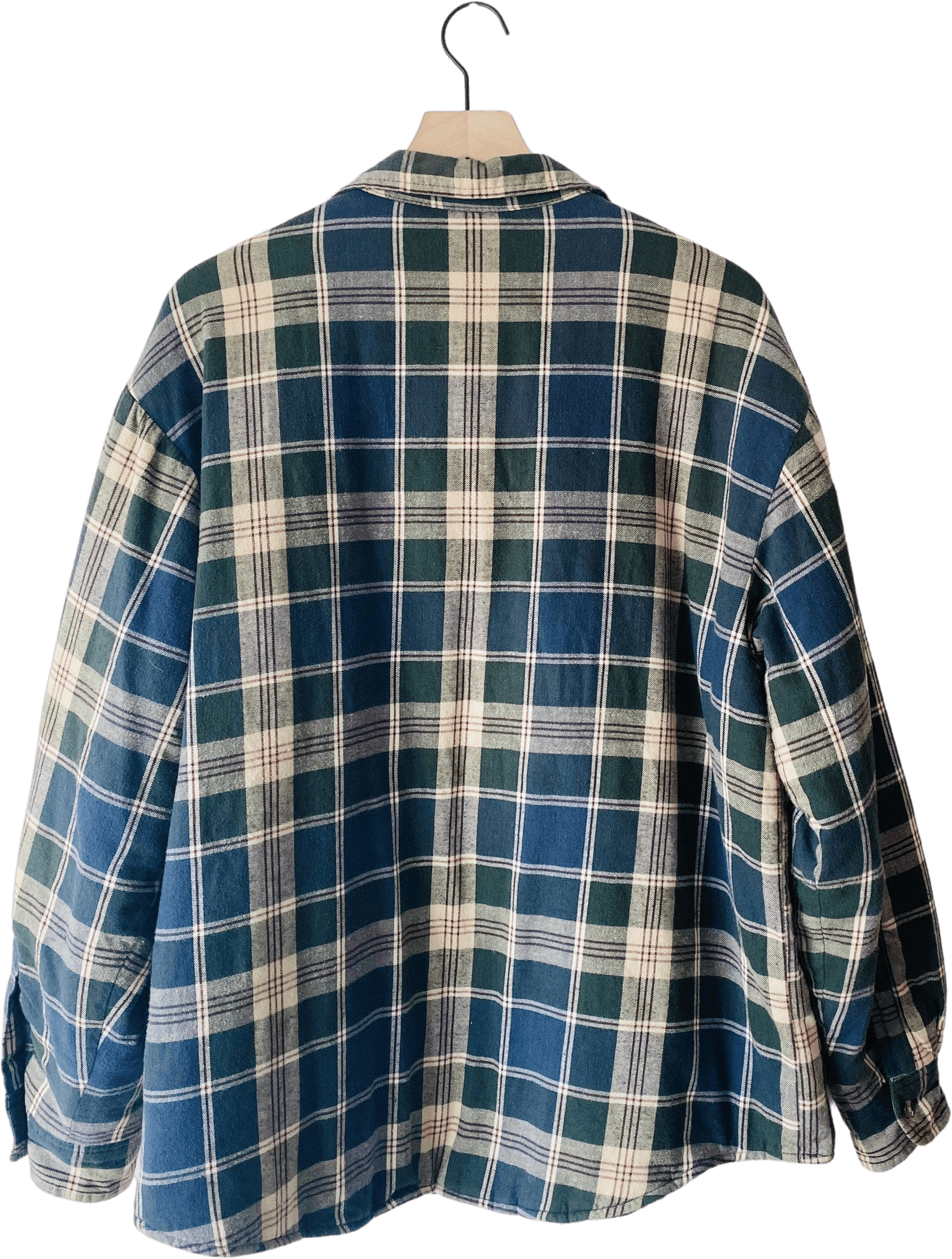Vintage 90's Cozy Puff Flannel Jacket by David Taylor | Shop THRILLING