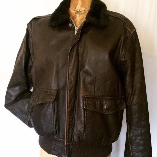 Vintage 50's/60's Brown Leather Motorcycle Jacket | Shop THRILLING