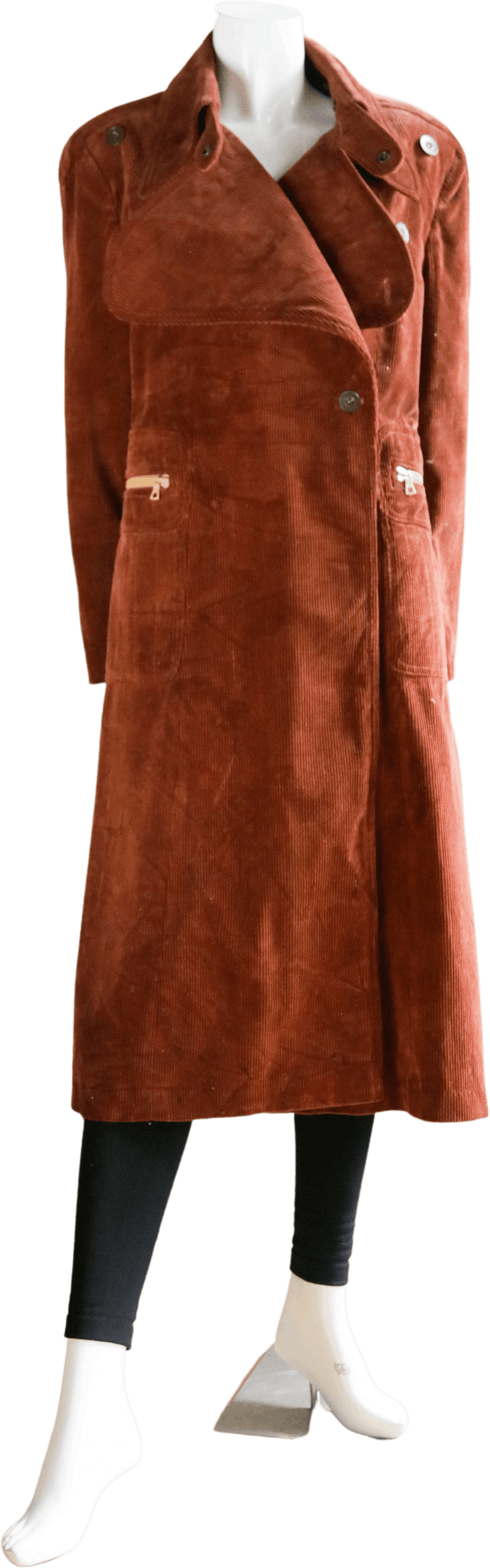 Vintage 70's Brown Corduroy Long Coat | Shop THRILLING