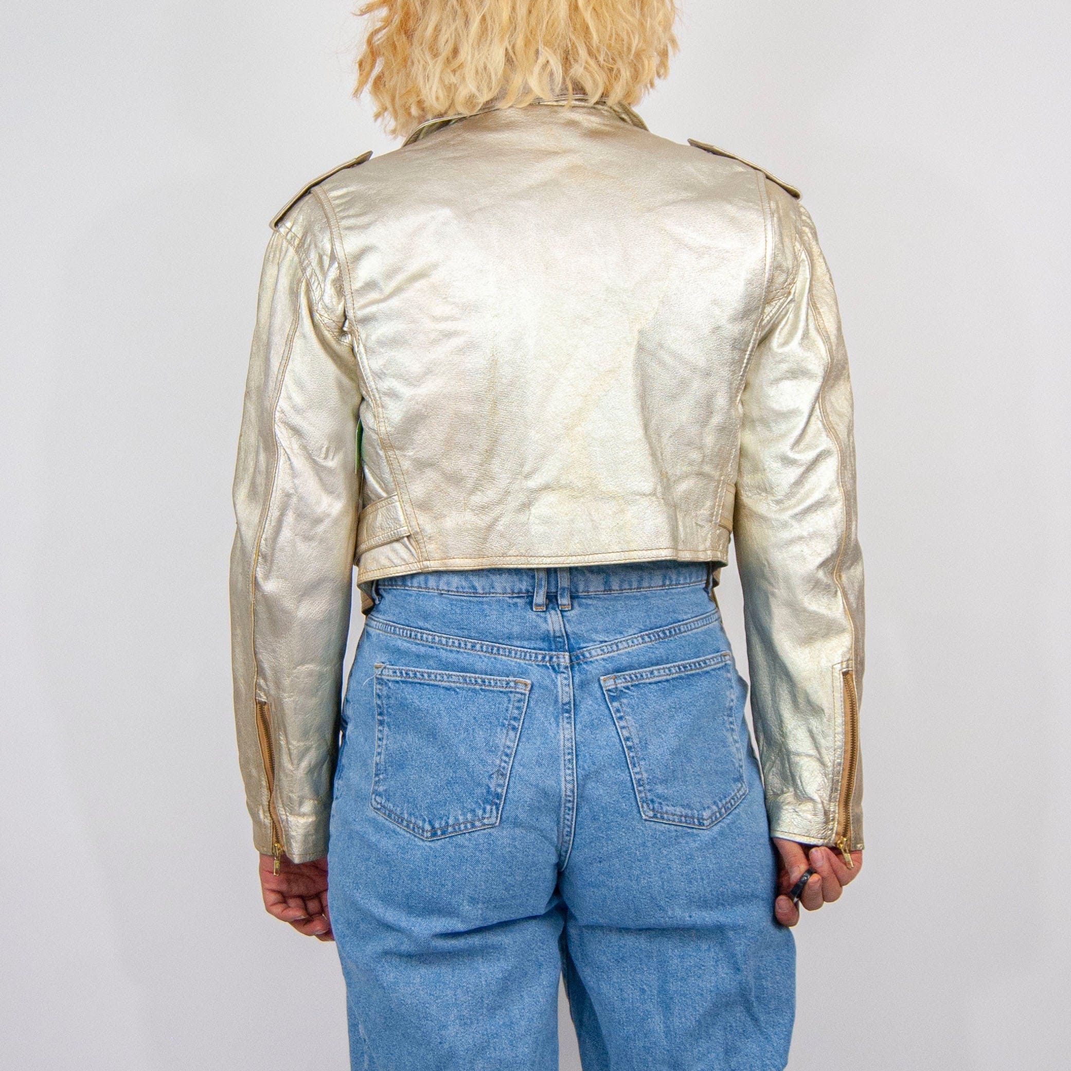 Vintage Matte Cropped Moto Jacket