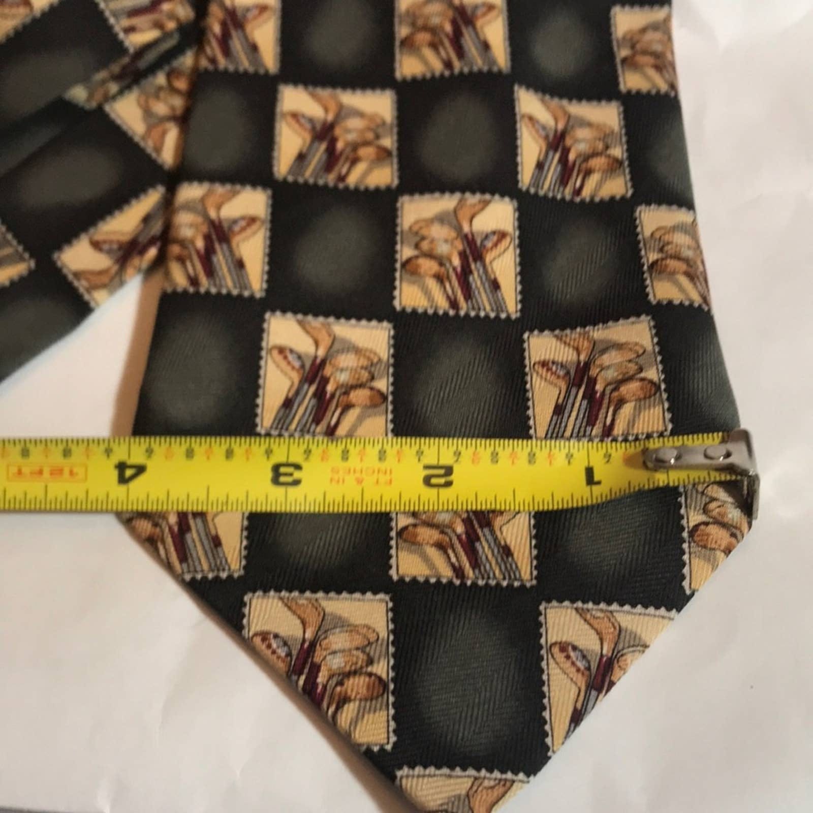 Vintage 90’s Brown Silk Golf Tie by Tommy Bahama | Shop THRILLING