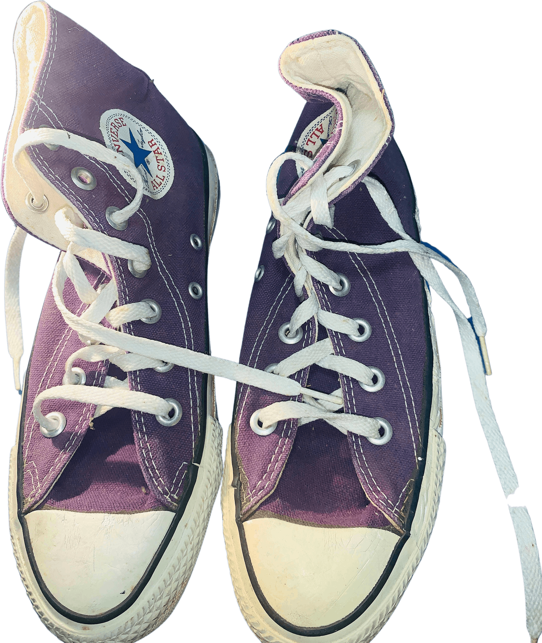 Vintage 80 s 90 s Purple Hightop Sneakers by Converse Shop THRILLING
