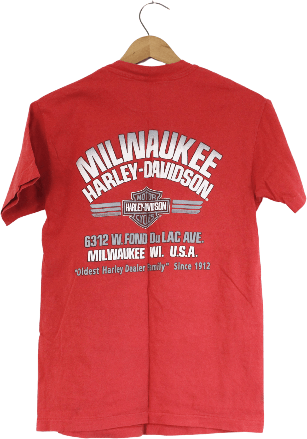 Vintage Red Harley Davidson Milwaukee Graphic TShirt Shop THRILLING
