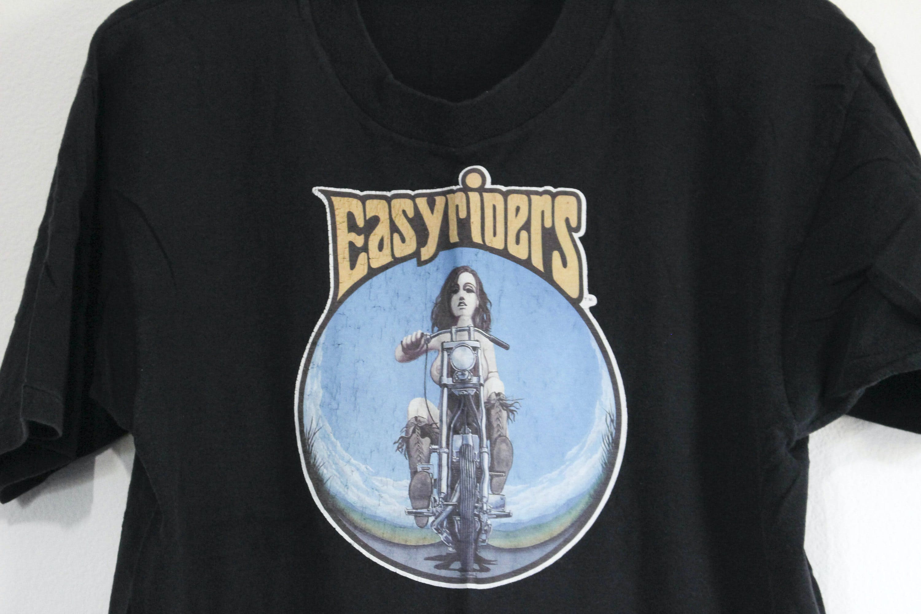Vintage Black Easyriders Motorcycle Graphic T-Shirt by Spruce | Shop ...