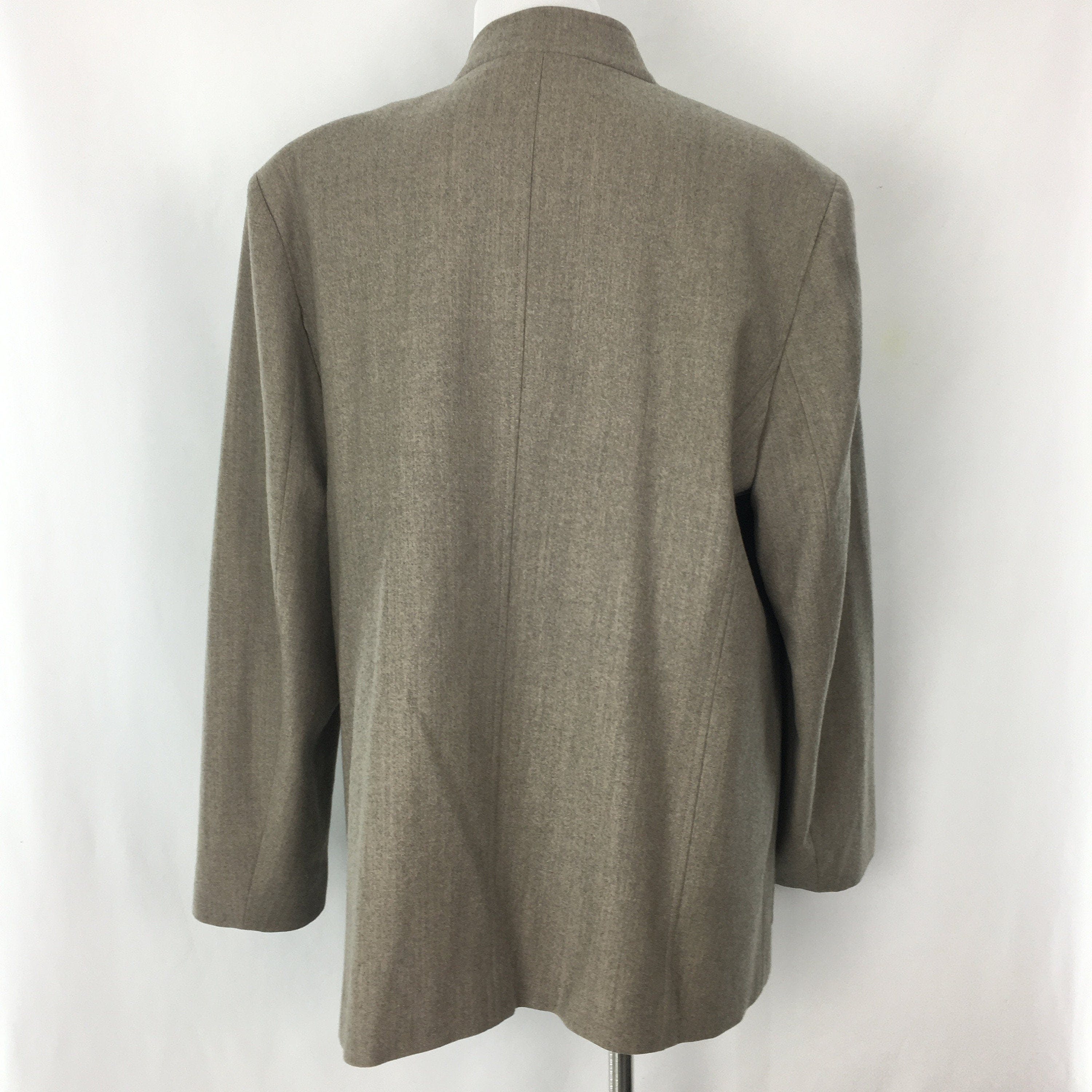 Vintage Brown Wool Asymmetrical Button Up Jacket by Talbots | Shop ...