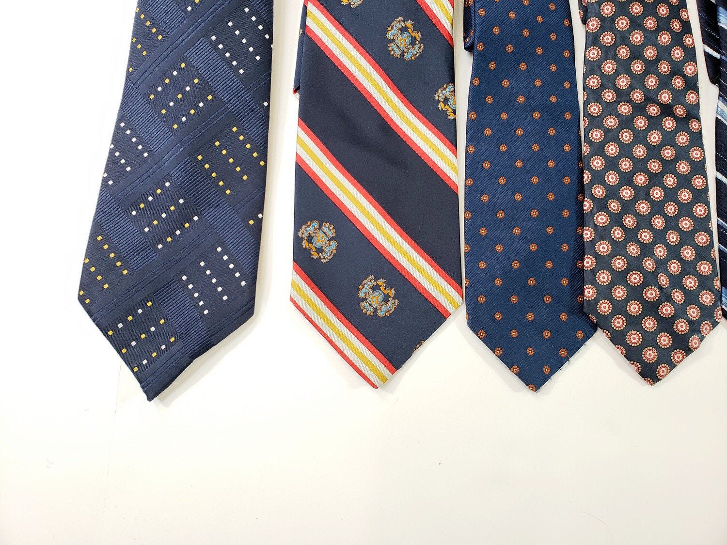 Vintage 70's/80's Blue Striped Tie Lot | Shop THRILLING