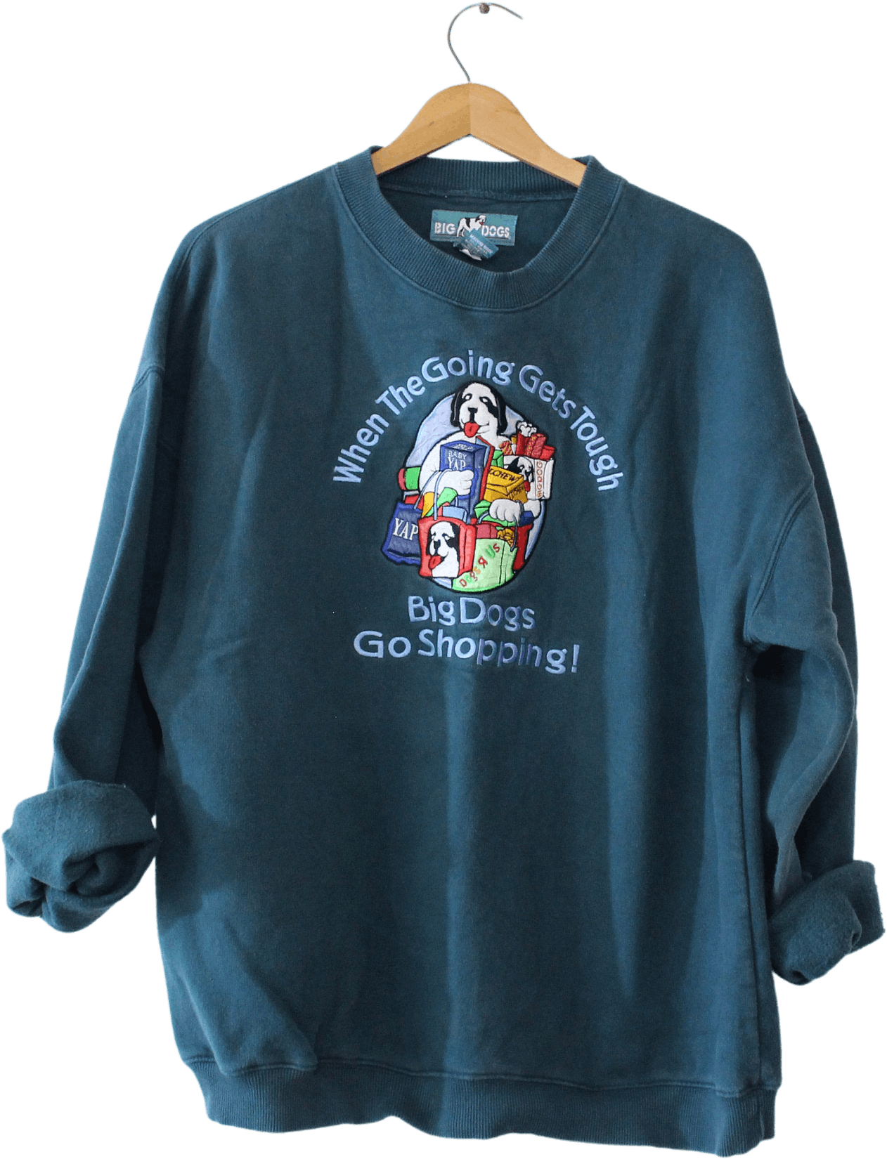 Vintage Green Big Dogs Sportswear Sweatshirt by Big Dogs Shop