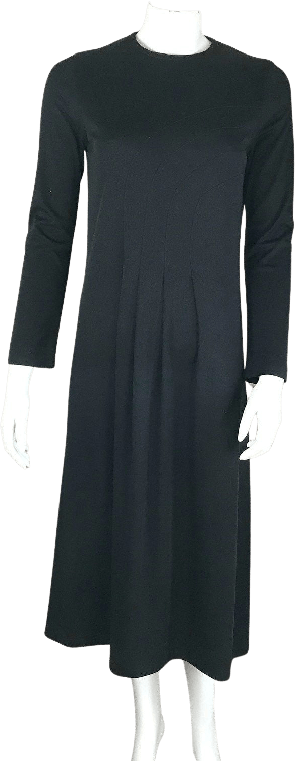 Vintage 70’s Black Jersey Midi Dress by Nippon Boutique | Shop THRILLING