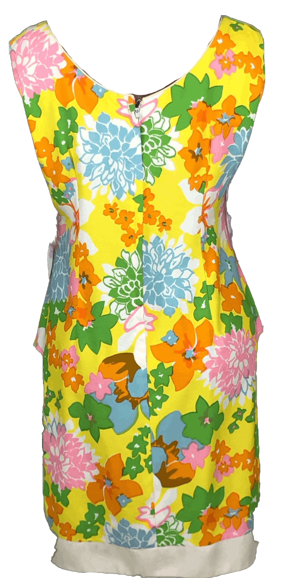 Vintage 60’s Multicolor Bright Floral Mini Dress by Flair of Miami ...